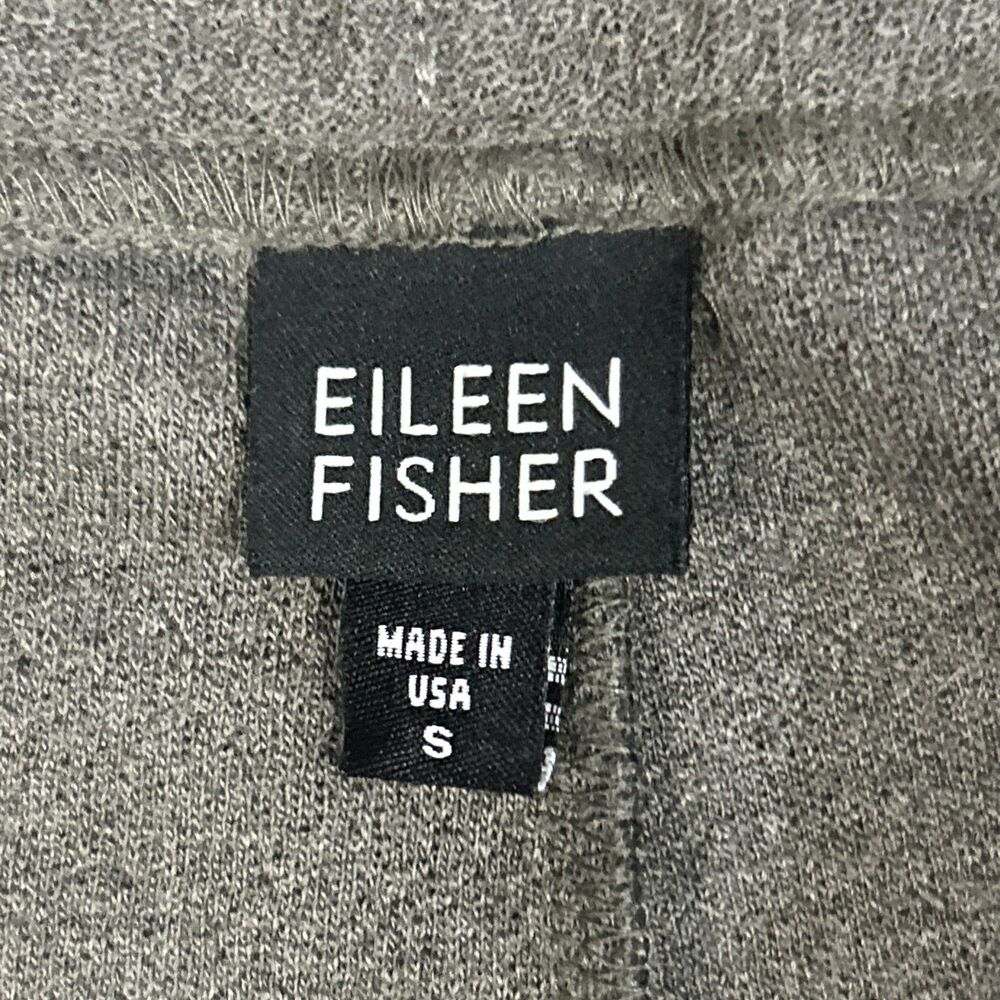Eileen Fisher Pants Womens Small Wool Straight Leg Gray Green Pull On Stretch - Picture 3 of 7